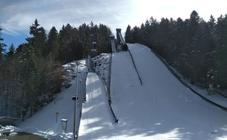 Kälbersteinschanze im Winter